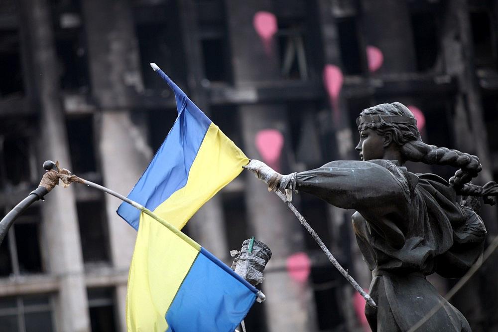 Ukrainische Flagge (Archiv) via dts Nachrichtenagentur