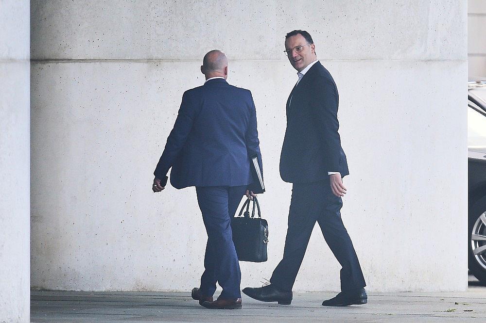 Alexander Hoffmann und Jens Spahn bei ihrer Ankunft zum Koalitionsausschuss am 12.05.2026 via dts Nachrichtenagentur