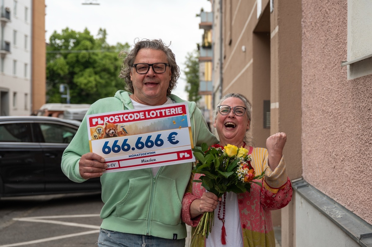 München im Millionen-Glück: Postcode Lotterie verteilt zwei Millionen Euro an 123 Glückspilze