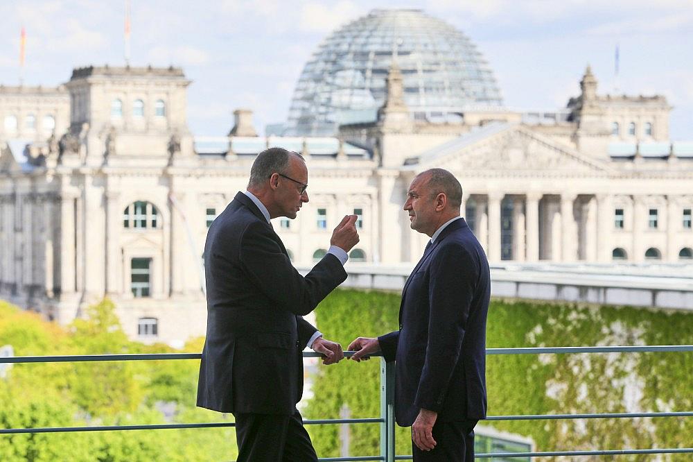 Friedrich Merz und Rumen Radew am 18.05.2026