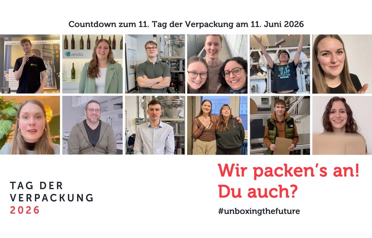 Nicht nur reden. Mithelfen, forschen, verändern! / Tag der Verpackung 2026 presseportal.de