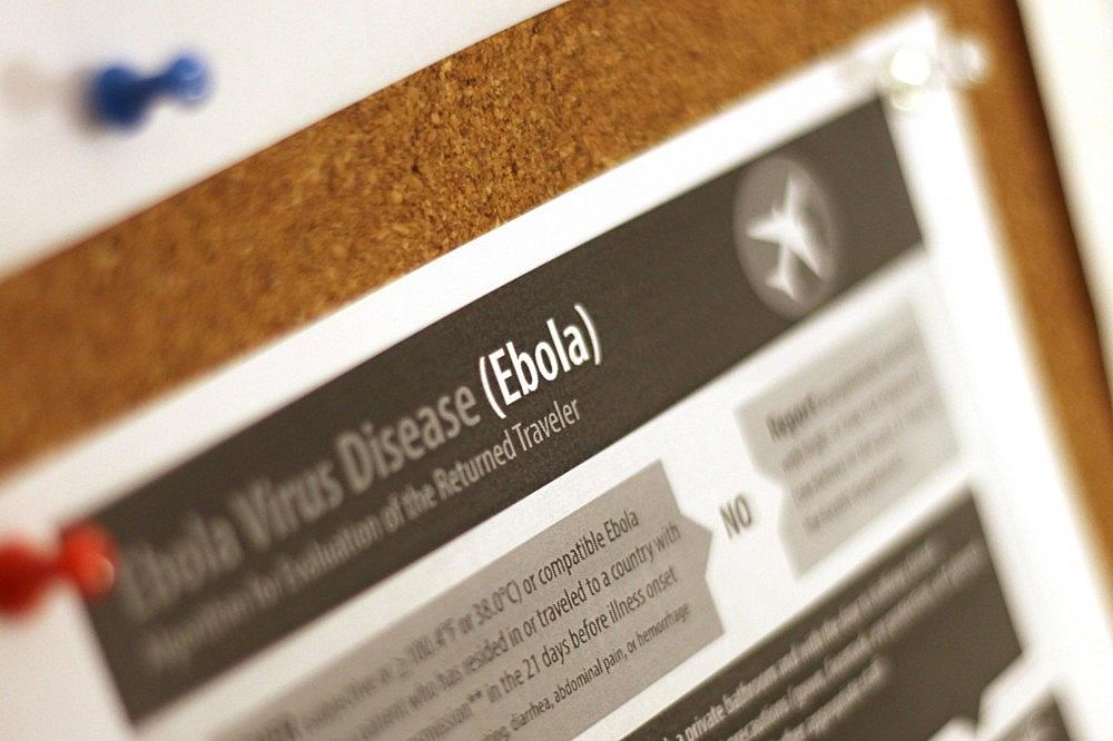 Ebola-Hinweisplakat (Archiv) via dts Nachrichtenagentur