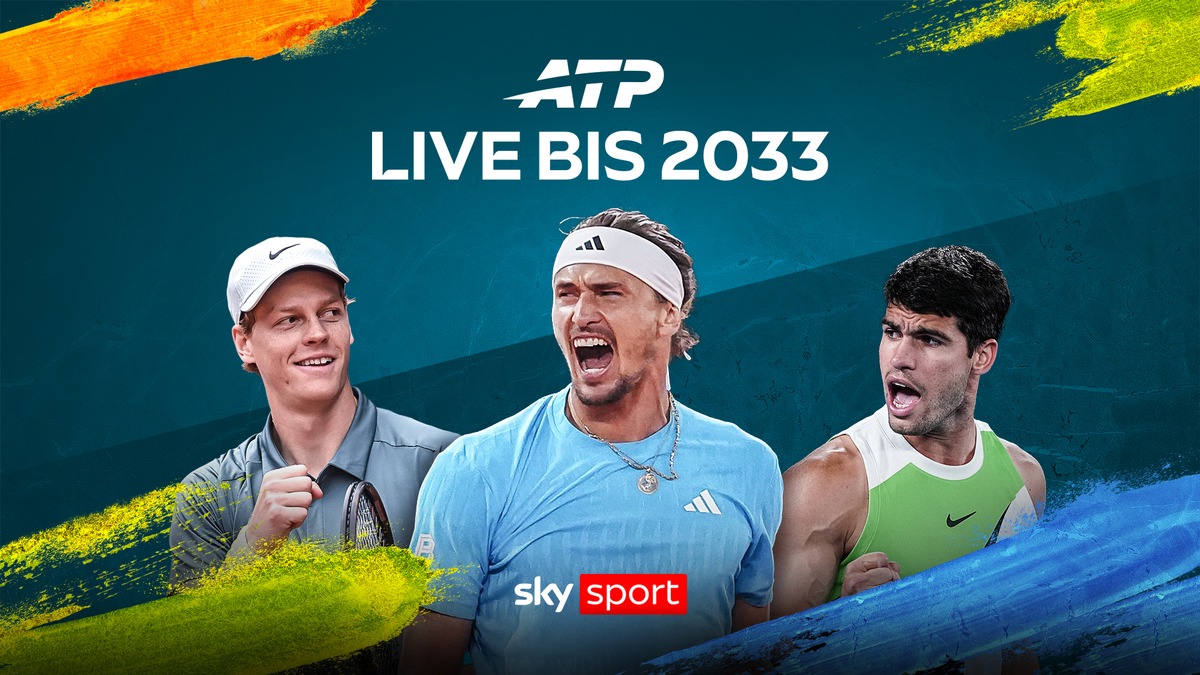 Großes Tennis langfristig live auf Sky Sport: Sky Deutschland und die ATP verlängern ihre Partnerschaft bis 2033