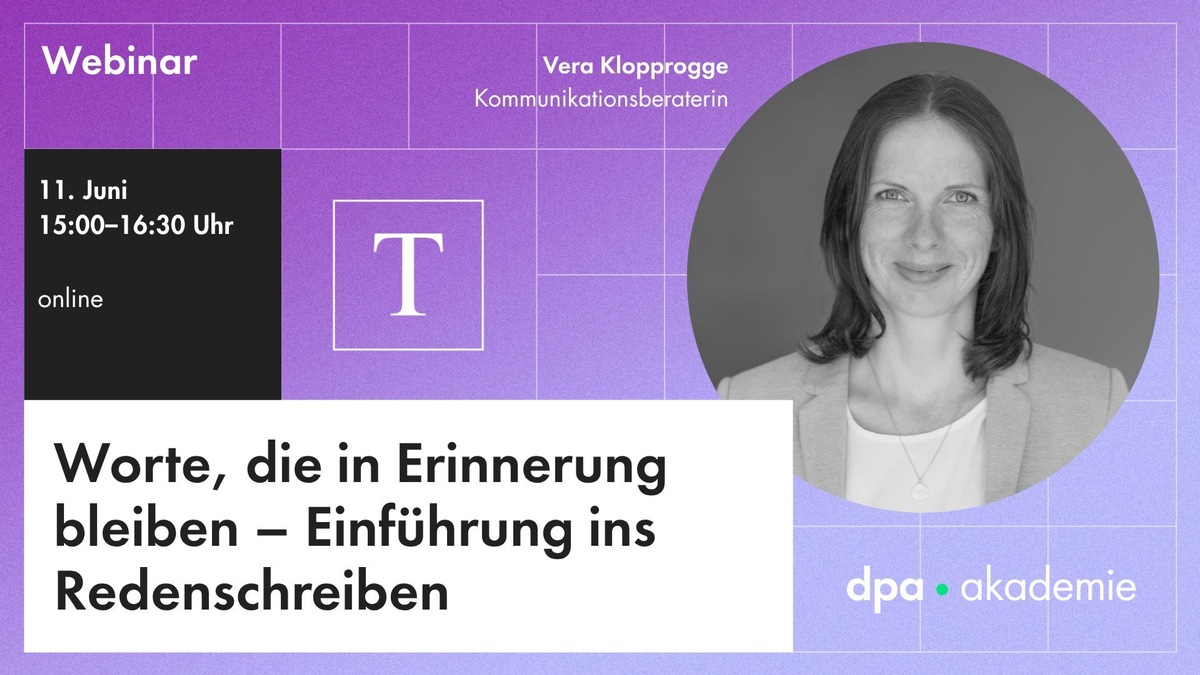 Grundlagen des Redenschreibens - Stilmittel für das Verfassen von Reden presseportal.de