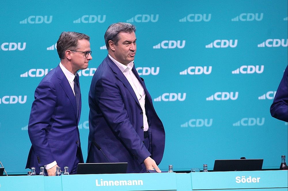 Carsten Linnemann und Markus Söder (Archiv) via dts Nachrichtenagentur