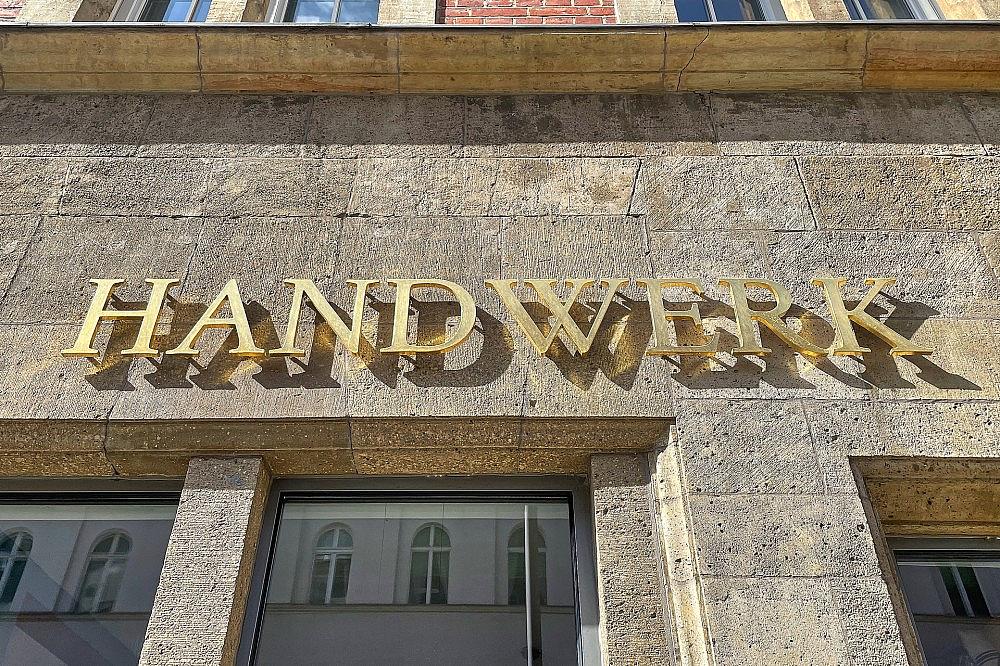 Handwerk-Schriftzug (Archiv)