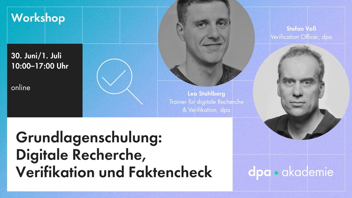 Grundlagenschulung: Digitale Recherche, Verifikation und Faktencheck