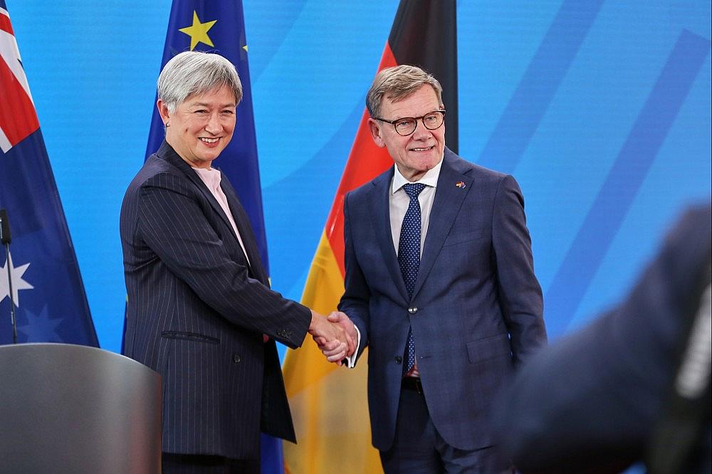 Penny Wong und Johann Wadephul am 08.06.2026 via dts Nachrichtenagentur