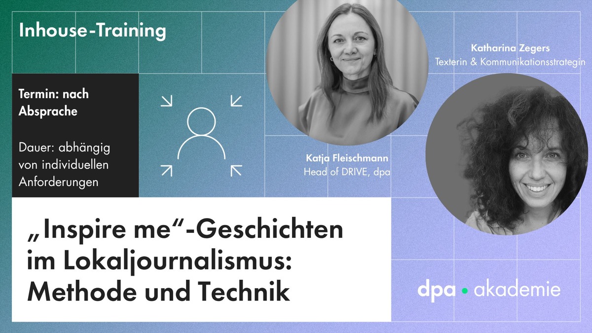 Schulung zu Methoden und Techniken im Lokaljournalismus