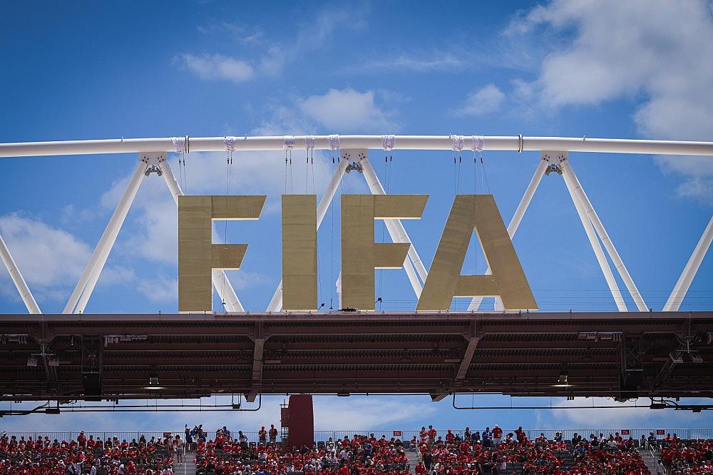 Fifa-Logo bei der Fußball-WM 2026 (Archiv) Pressefoto Ulmer/Markus Ulmer via dts Nachrichtenagentur