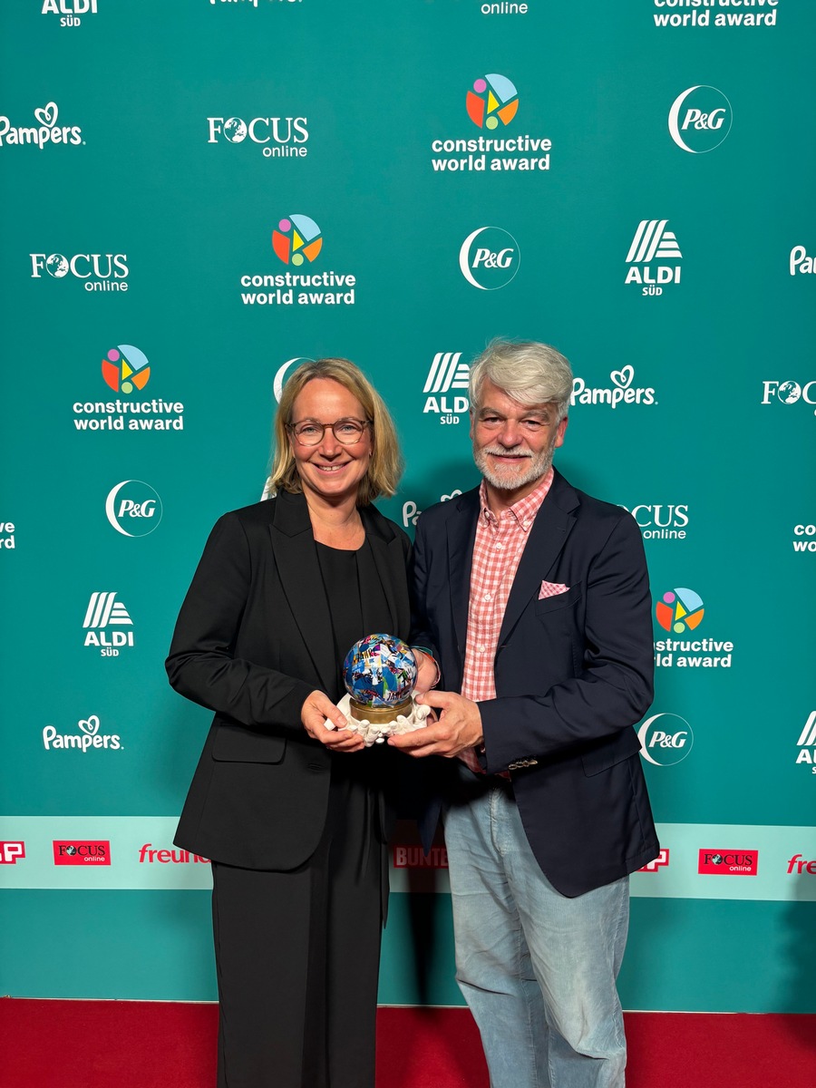 Deutsche Fernsehlotterie erhält Sonderpreis in der Kategorie 'Constructive Impact' des #ConstructiveWorldAward