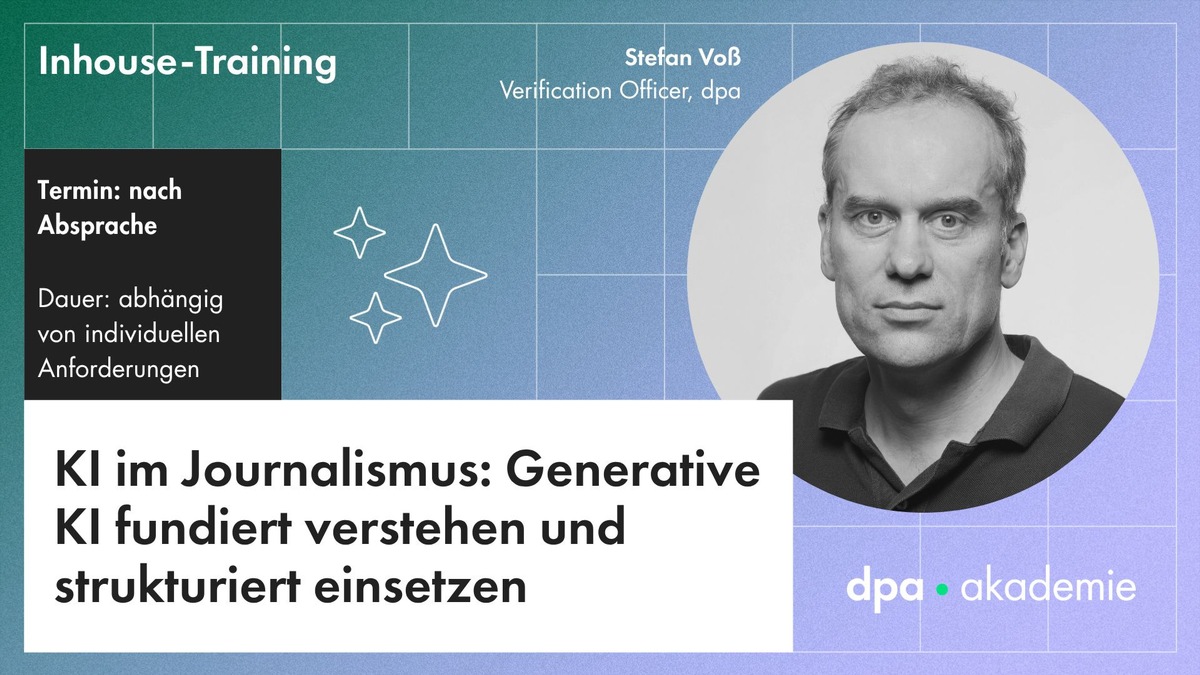 KI im Journalismus - Grundlagen der Generativen KI für Redaktionen presseportal.de