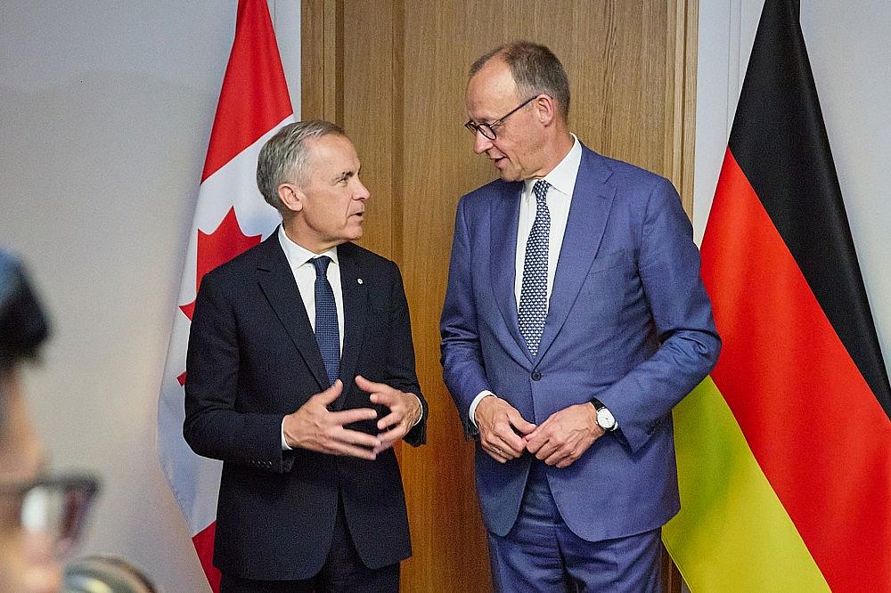 Mark Carney und Friedrich Merz am 17.06.2026