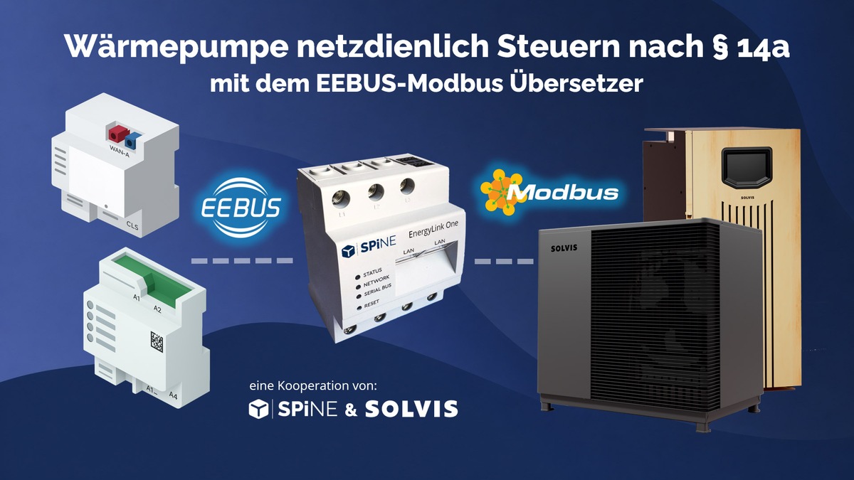 SOLVIS Wärmepumpen jetzt digital netzdienlich steuerbar mit SPiNE presseportal.de