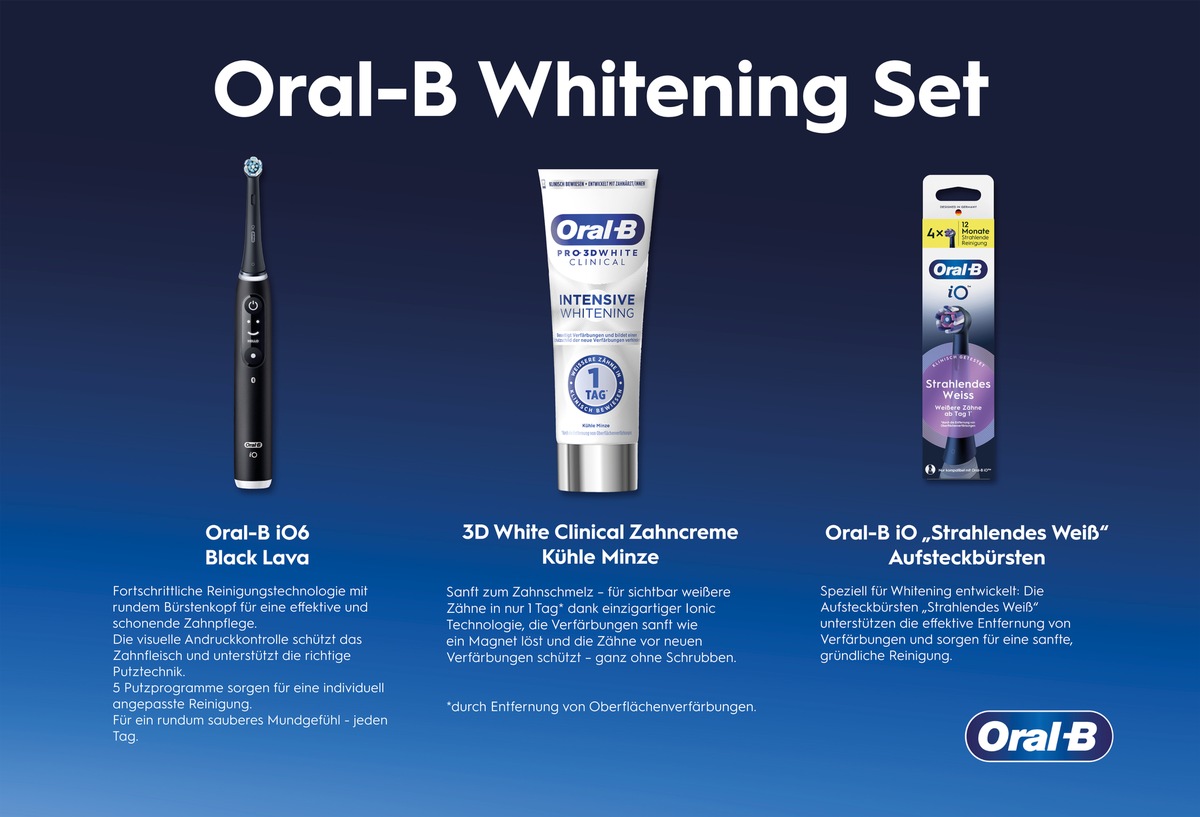 Amazon Prime Days: Better Together - Dieses Oral-B Whitening-Set bringt dein Lächeln zum Strahlen