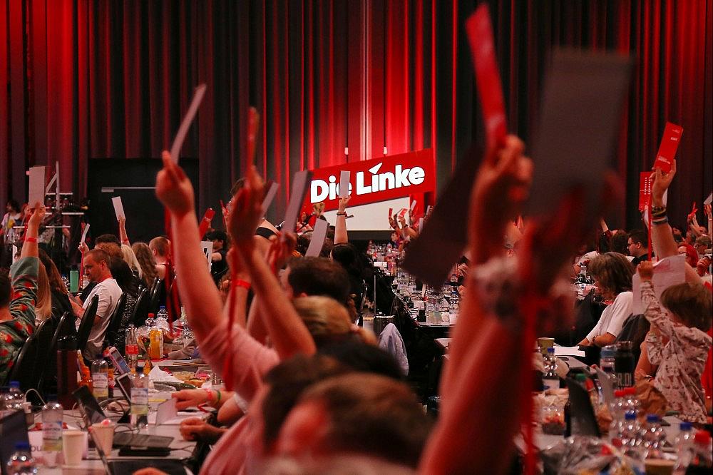 Abstimmung auf Bundesparteitag der Linkspartei am 21.06.2026