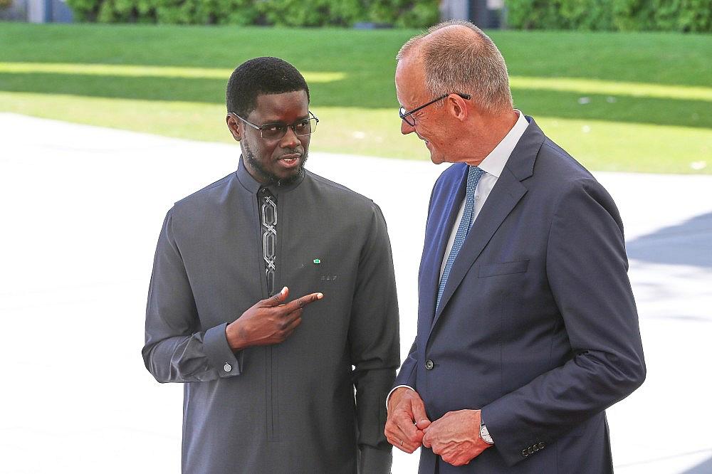 Bassirou Diomaye Faye und Friedrich Merz am 23.06.2026