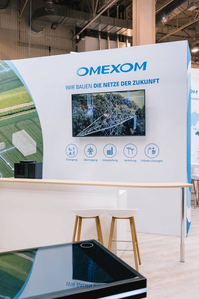 Omexom auf der The Smarter E Europe / In München präsentiert das Unternehmen Lösungen für Photovoltaik, Netzanschluss, Umspannwerke, E-Mobilität und ACOUSTISCAN presseportal.de