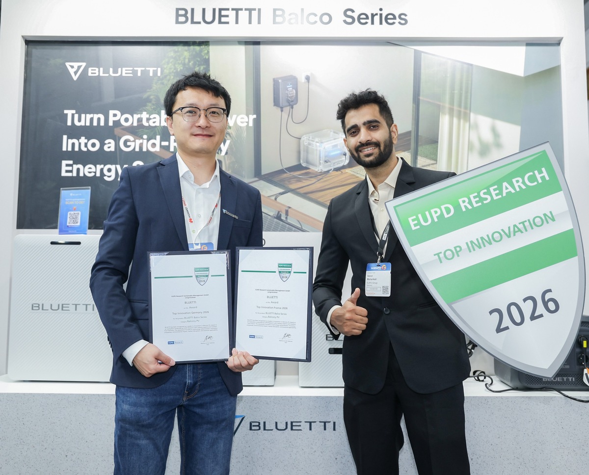 BLUETTI gewinnt den „Top Innovation Award 2026