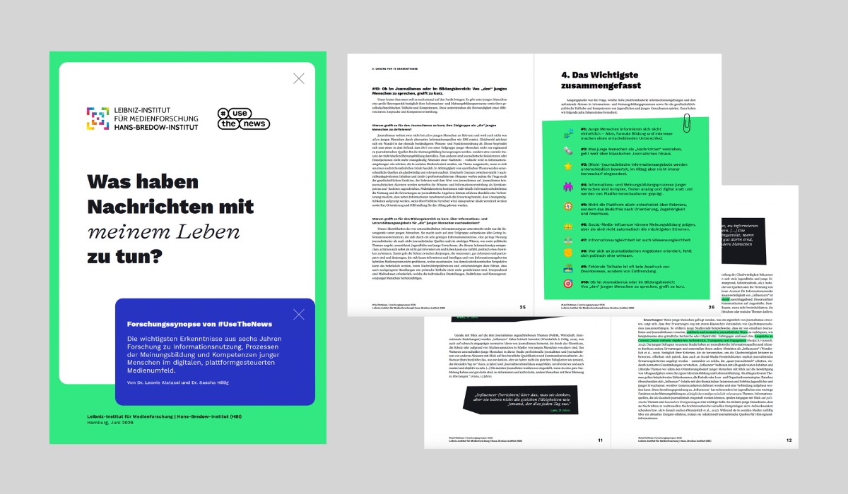 Nach Social-Media-Empfehlungen der Expertenkommission: #UseTheNews veröffentlicht Forschungsüberblick zu Informationsnutzung und Kompetenzen junger Menschen presseportal.de