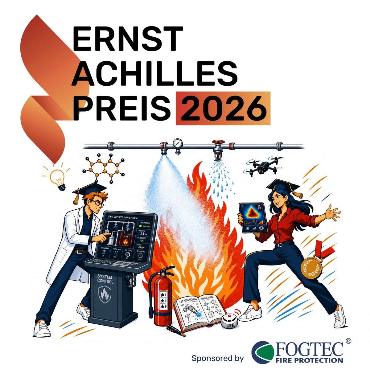 Ernst-Achilles-Preis 2026: Student*innen können sich für die Auszeichnung ihrer Abschlussarbeit im Bereich Brandschutz bewerben