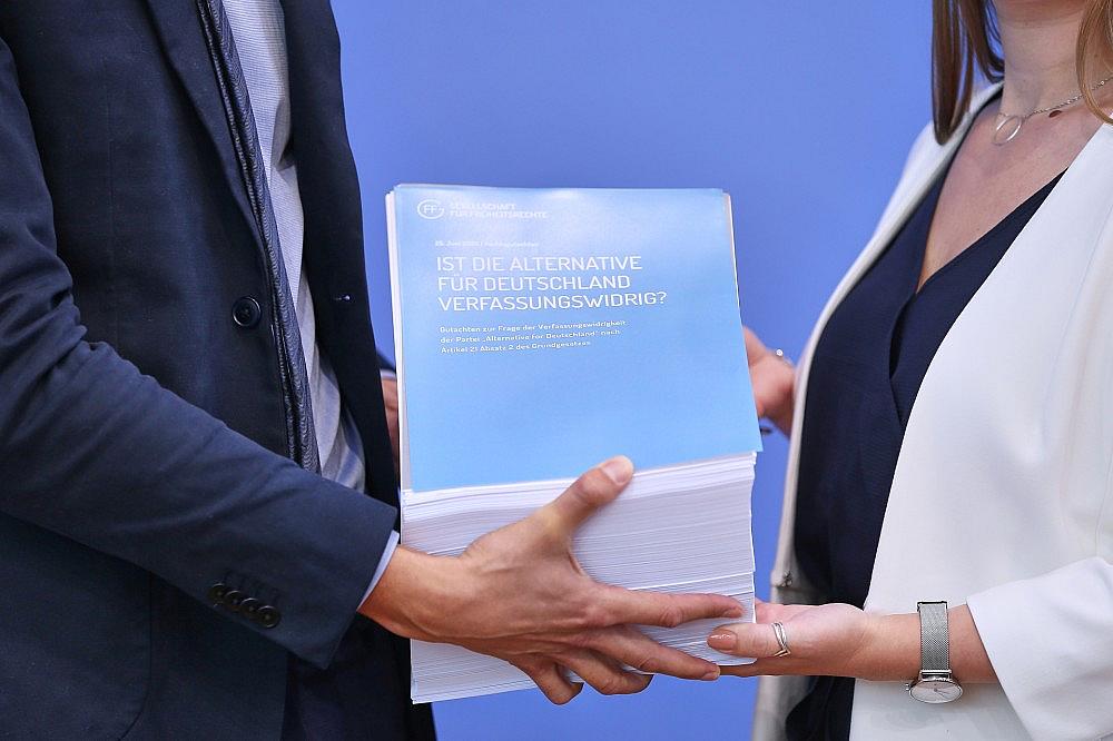 Vorstellung des Gutachtens zu einer möglichen Verfassungswidrigkeit der AfD am 25.06.2026 via dts Nachrichtenagentur