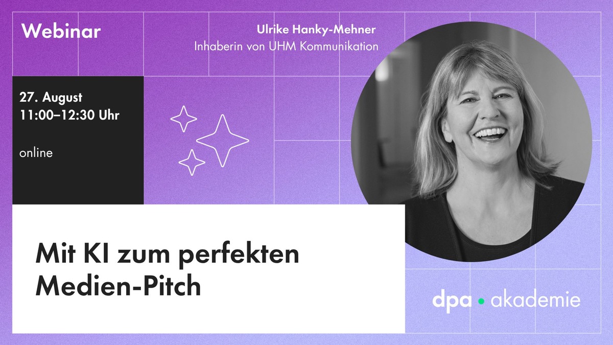 Medien-Pitch mit KI Webinar | dpa Akademie