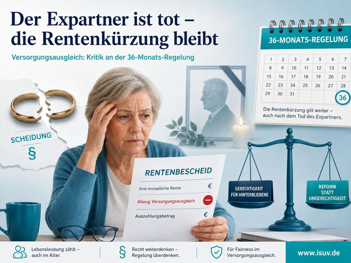 Kaum bekannt, aber Realität: Warum die eigene Rentenkürzung auch nach dem Tod des Expartners bestehen bleibt