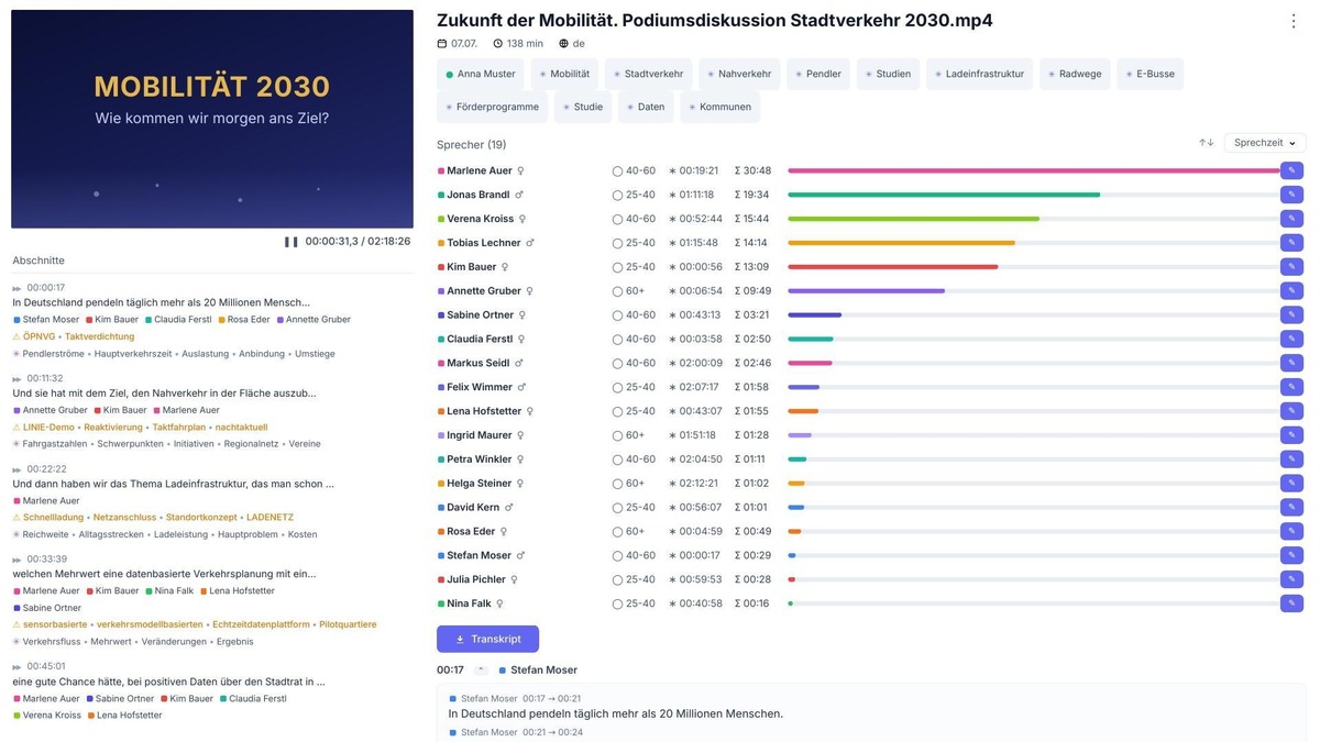 purple.audio startet: Audiotranskription und Untertitel zu 100 % aus Deutschland