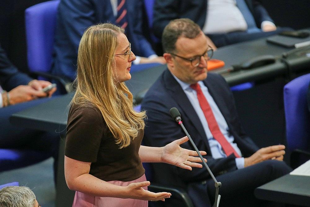 Katharina Dröge und Jens Spahn (Archiv) via dts Nachrichtenagentur