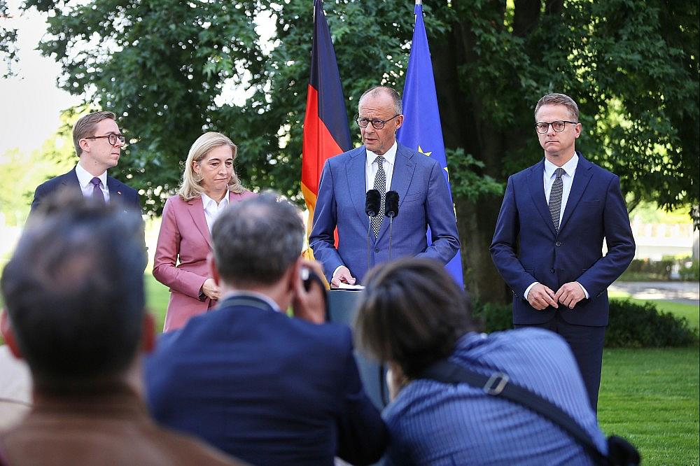 Amthor, Warken, Merz und Linnemann am 24.07.2026 via dts Nachrichtenagentur