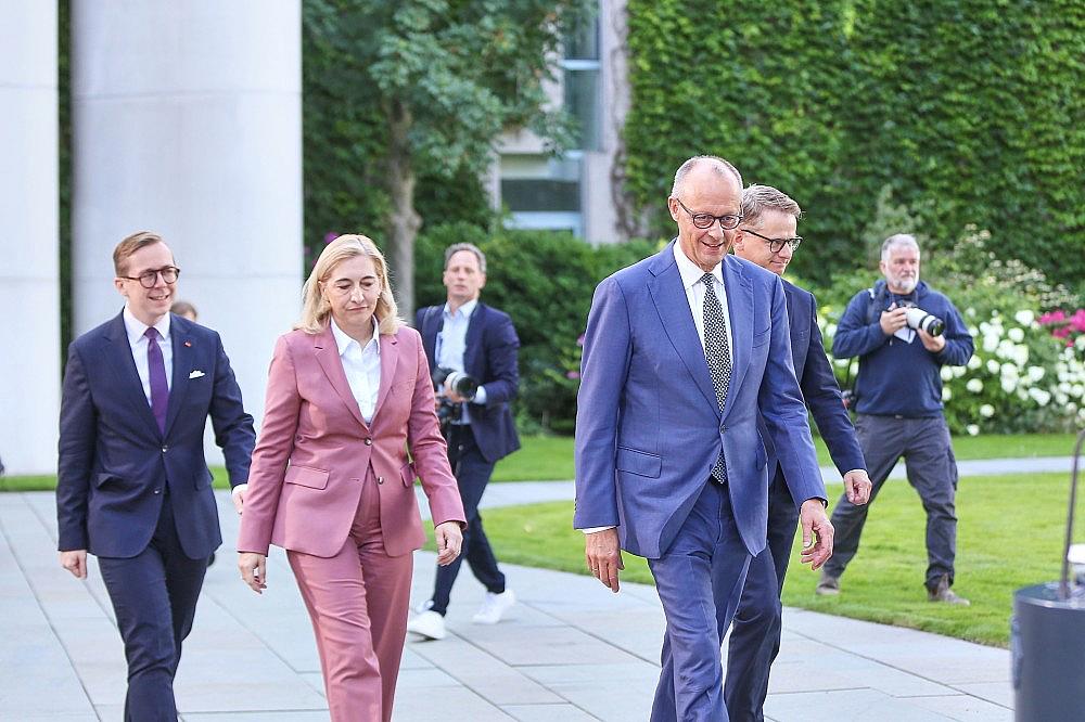 Amthor, Warken, Merz und Linnemann am 24.07.2026