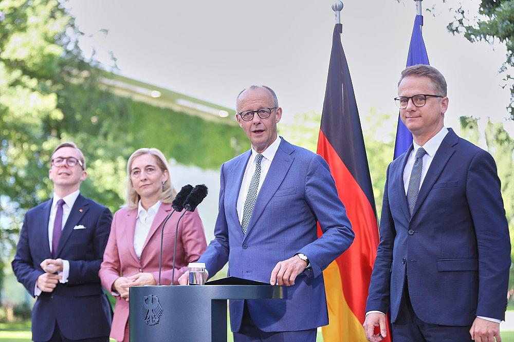 Amthor, Warken, Merz und Linnemann am 24.07.2026 via dts Nachrichtenagentur