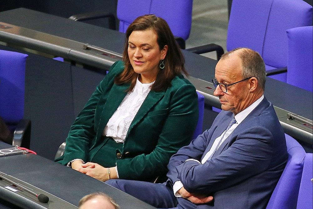 Franziska Hoppermann und Friedrich Merz (Archiv)