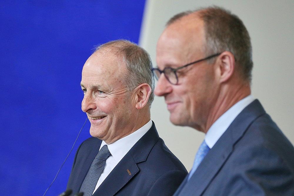 Micheál Martin und Friedrich Merz (Archiv) via dts Nachrichtenagentur