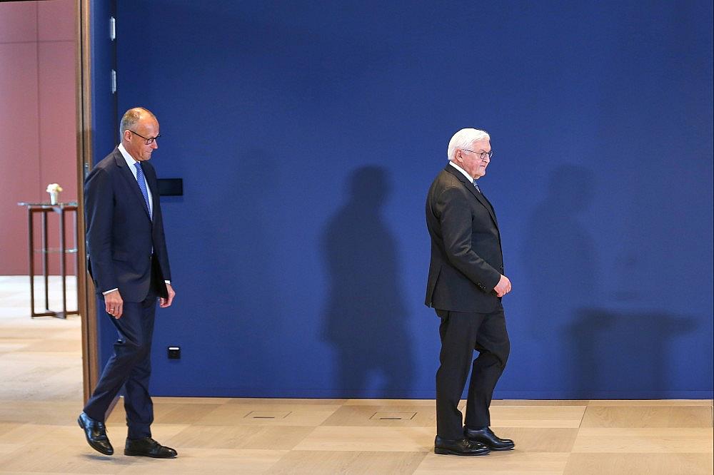 Friedrich Merz und Frank-Walter Steinmeier (Archiv)