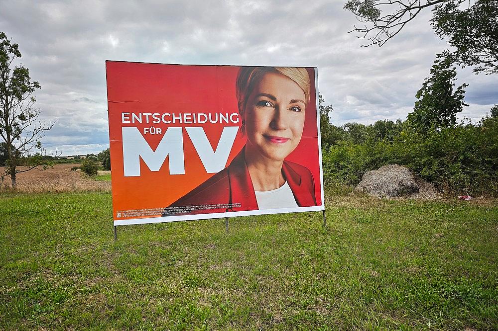 Wahlplakat für die Landtagswahl 2026 mit Manuela Schwesig (Archiv) via dts Nachrichtenagentur