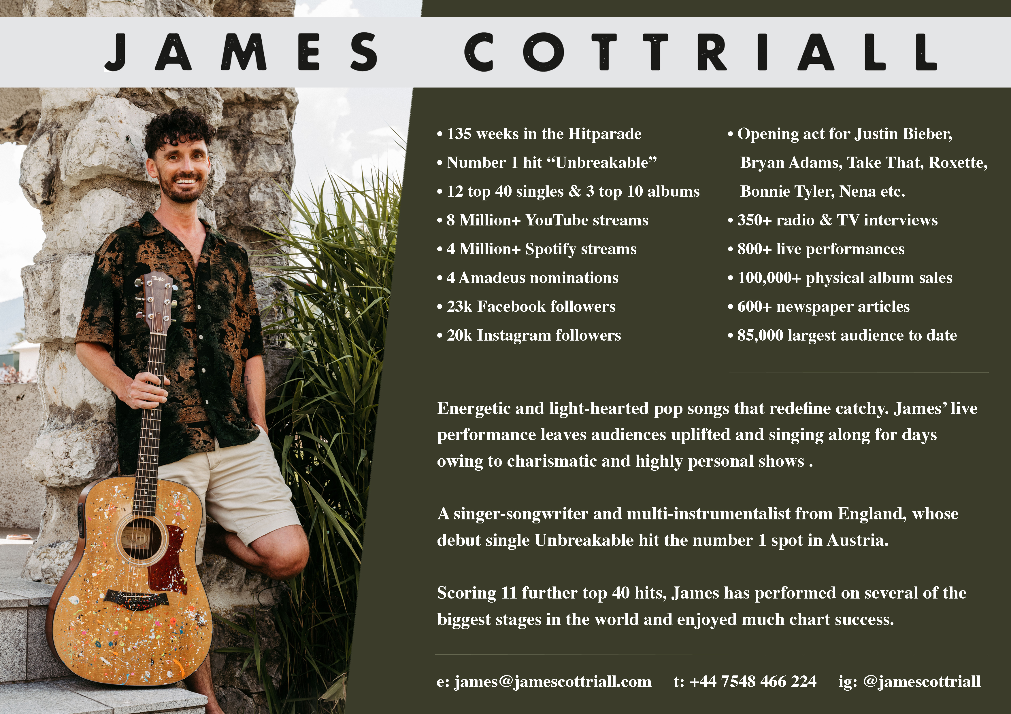 Musiker und Produzent James Cottriall