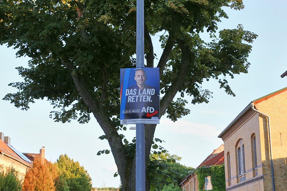 Wahlplakat vor der Landtagswahl in Sachsen-Anhalt (Archiv) via dts Nachrichtenagentur