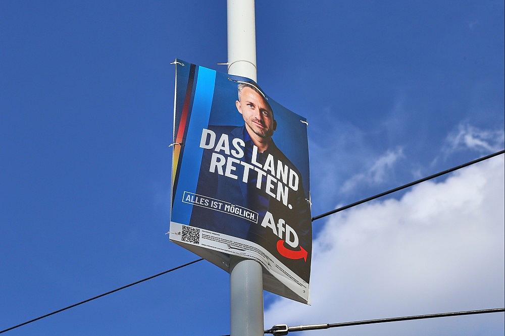 Wahlplakat vor der Landtagswahl in Sachsen-Anhalt (Archiv) via dts Nachrichtenagentur
