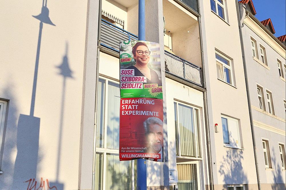 Wahlplakate vor der Landtagswahl in Sachsen-Anhalt (Archiv) via dts Nachrichtenagentur