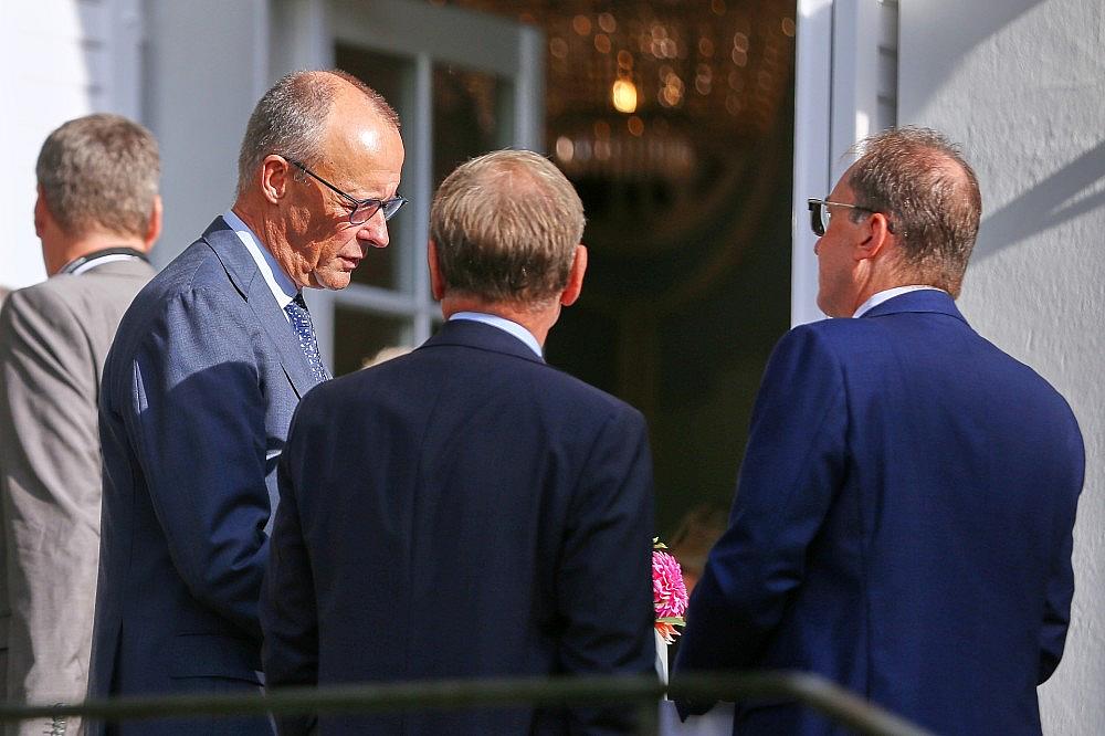Friedrich Merz, Johann Wadephul und Alexander Dobrindt (Archiv) via dts Nachrichtenagentur