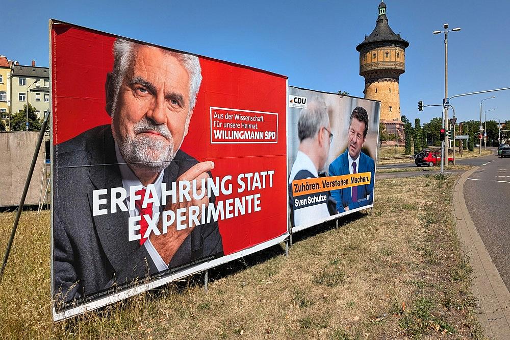 Wahlplakate vor der Landtagswahl in Sachsen-Anhalt (Archiv) via dts Nachrichtenagentur
