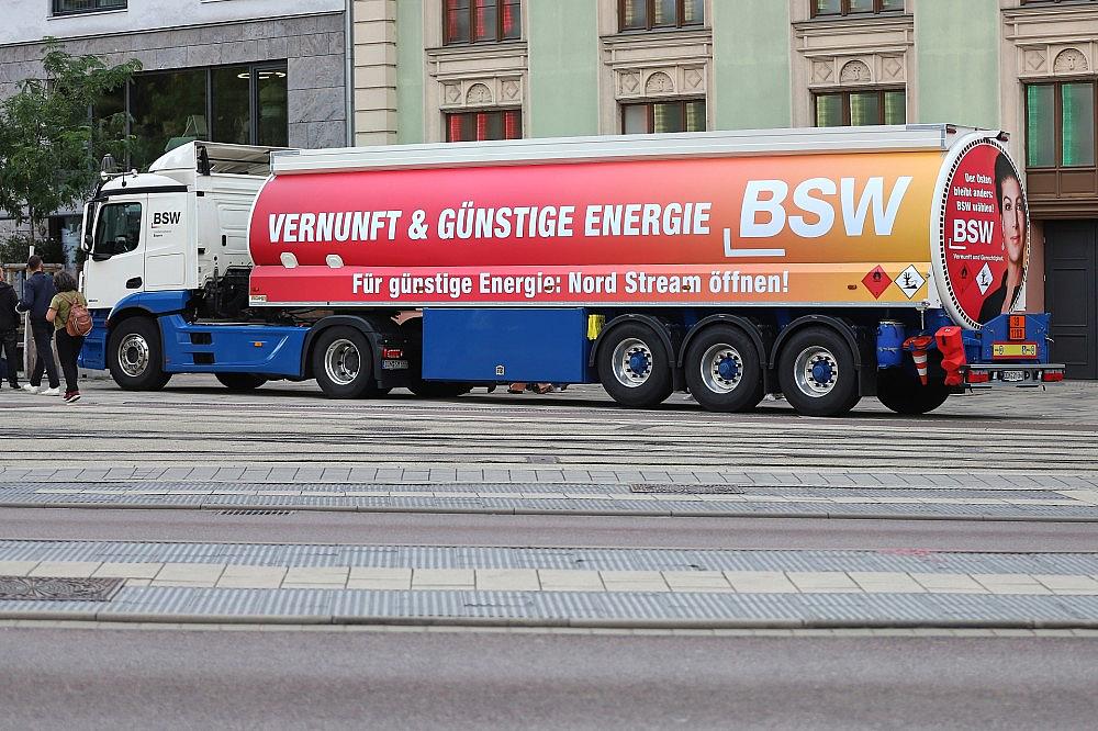 BSW-Wahlkampf-Truck am 03.09.2026