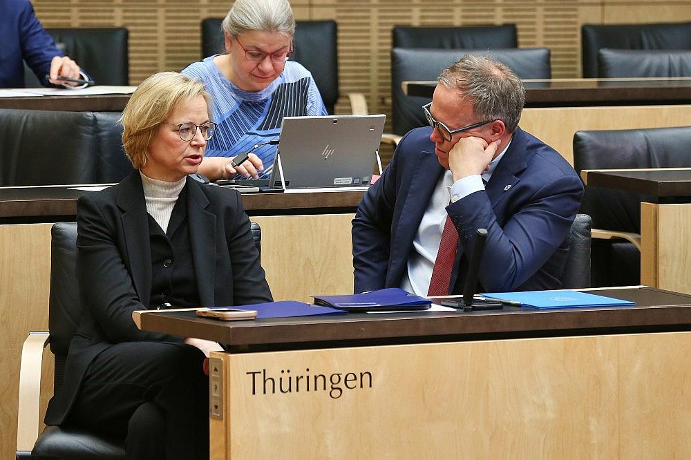 Katja Wolf und Mario Voigt (Archiv)