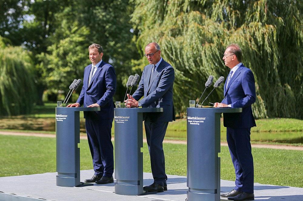 Lars Klingbeil, Friedrich Merz und Alexander Dobrindt (Archiv)