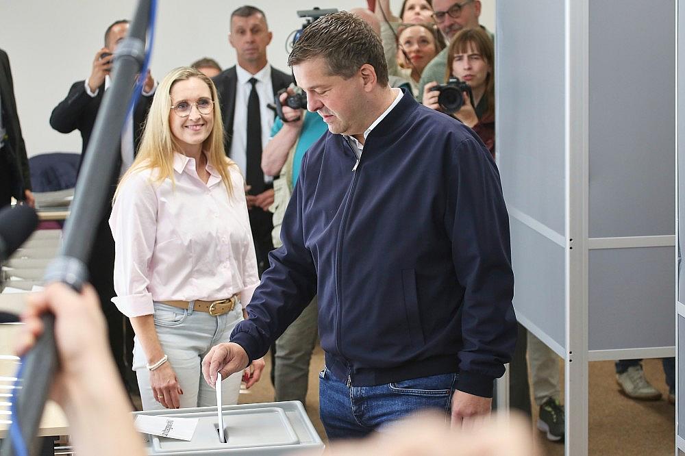 Sven Schulze bei der Stimmabgabe zur Landtagswahl am 06.09.2026 via dts Nachrichtenagentur