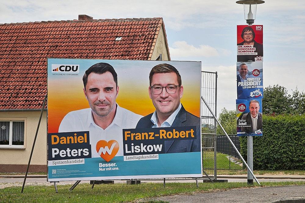 Wahlplakate für die Landtagswahl 2026 in Mecklenburg-Vorpommern (Archiv) via dts Nachrichtenagentur