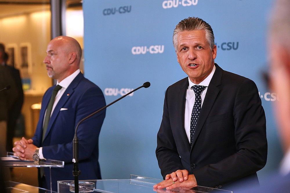 Alexander Hoffmann und Thorsten Frei am 07.09.2026 via dts Nachrichtenagentur