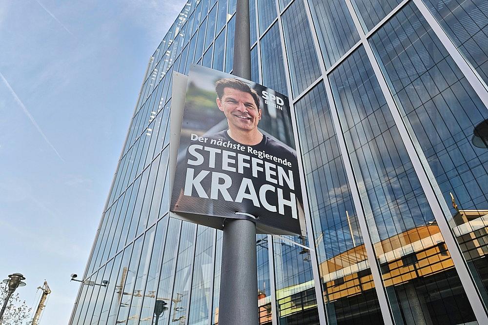 Wahlplakat mit Steffen Krach (Archiv)